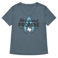 Strickland Propane Women's V-Neck Tee Hoodie, Sweatshirt | CoreVibeTees.com (Image 1)