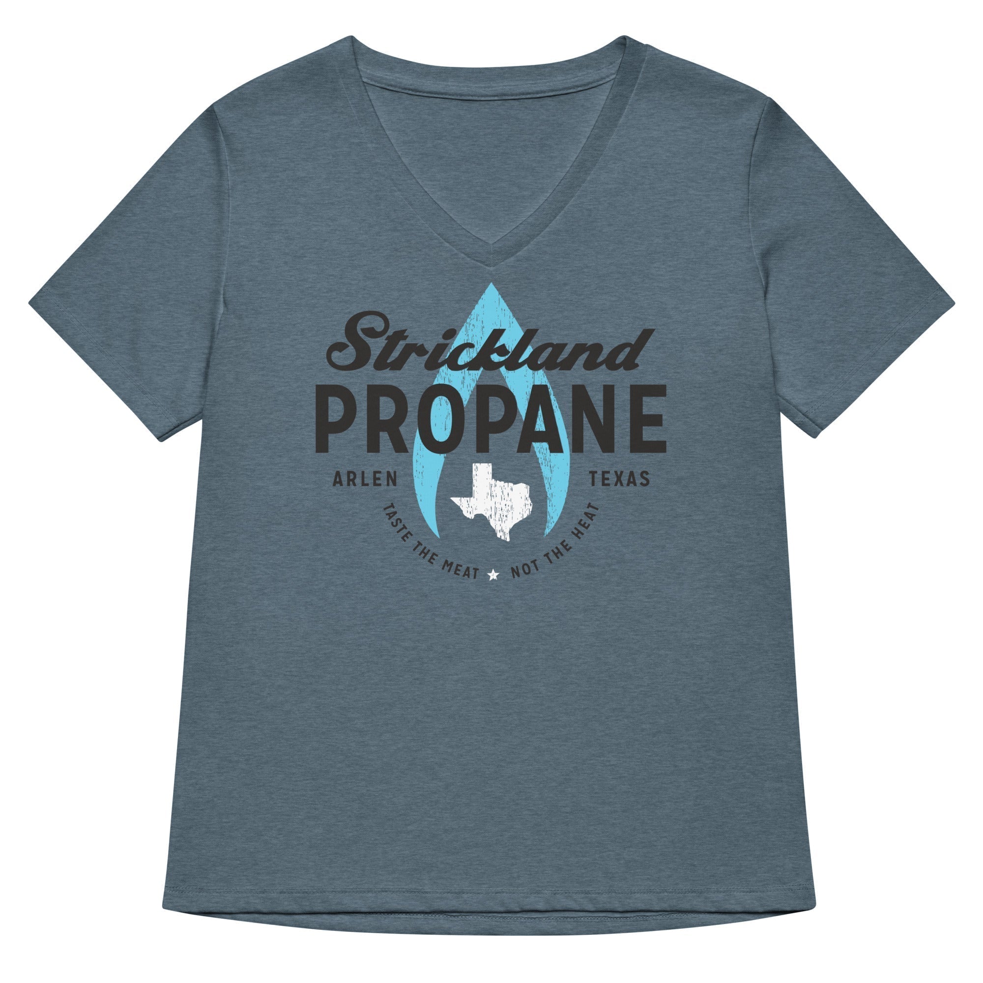 Strickland Propane Women's V-Neck Tee Hoodie, Sweatshirt | CoreVibeTees.com (Image 1)