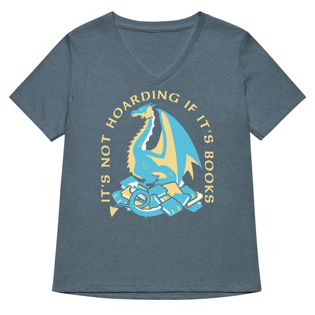 It's Not Hoarding If It's Books Women's V-Neck Tee Hoodie, Sweatshirt | CoreVibeTees.com (Image 1)