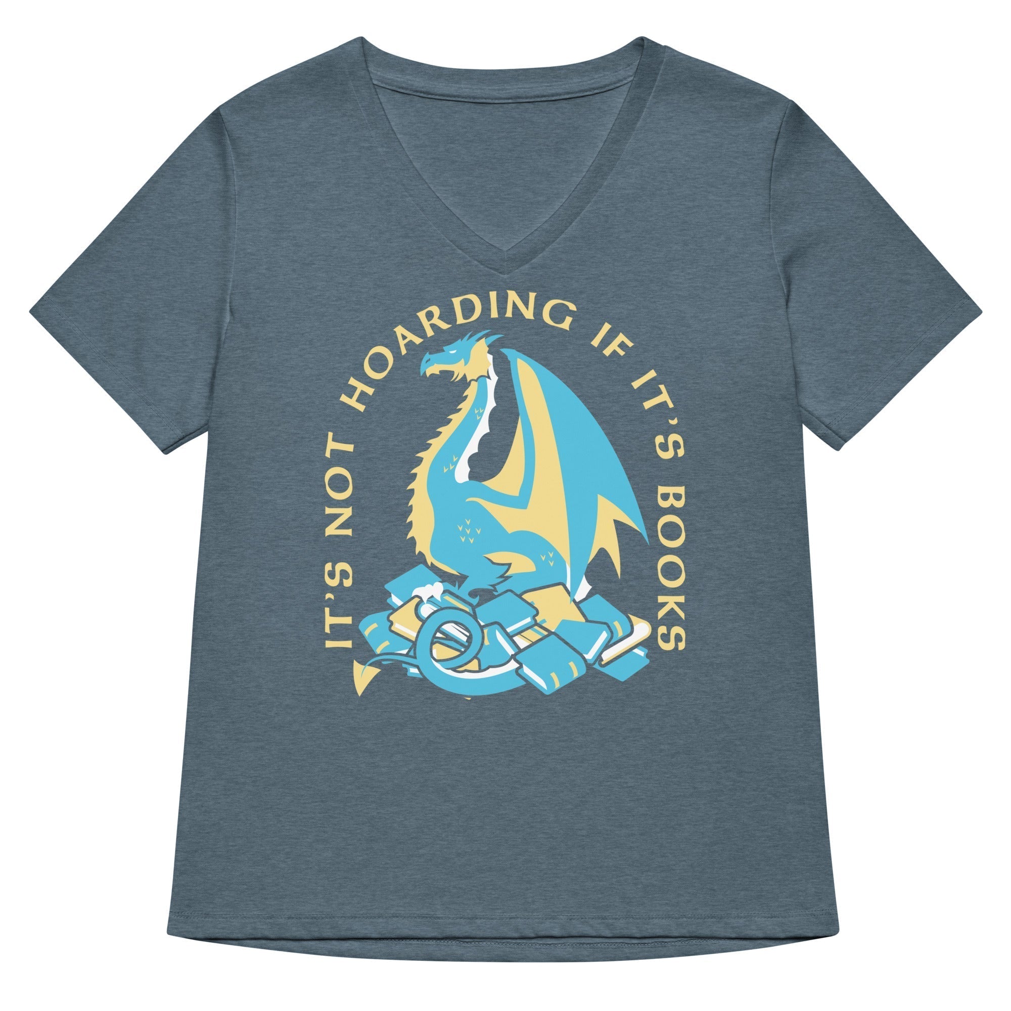 It's Not Hoarding If It's Books Women's V-Neck Tee Hoodie, Sweatshirt | CoreVibeTees.com (Image 1)