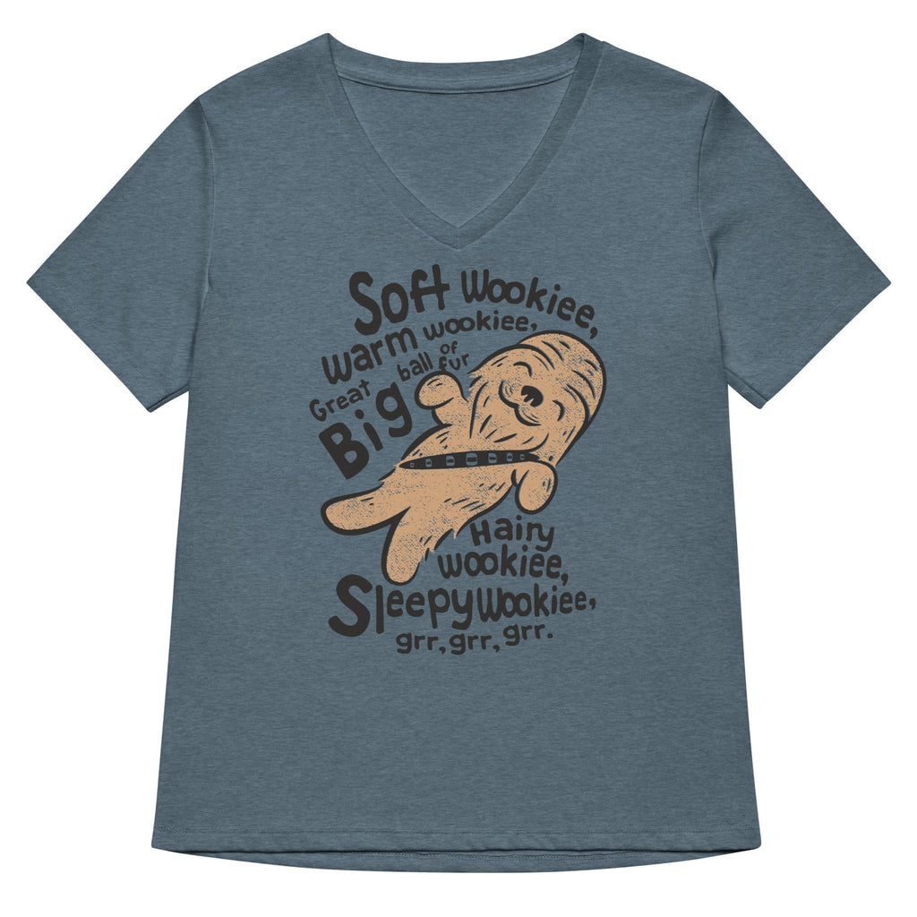 Soft Wookiee, Warm Wookiee Women's V-Neck Tee Hoodie, Sweatshirt | CoreVibeTees.com (Image 2)