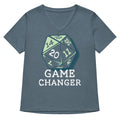 Game Changer Women's V-Neck Tee Hoodie, Sweatshirt | CoreVibeTees.com (Image 1)