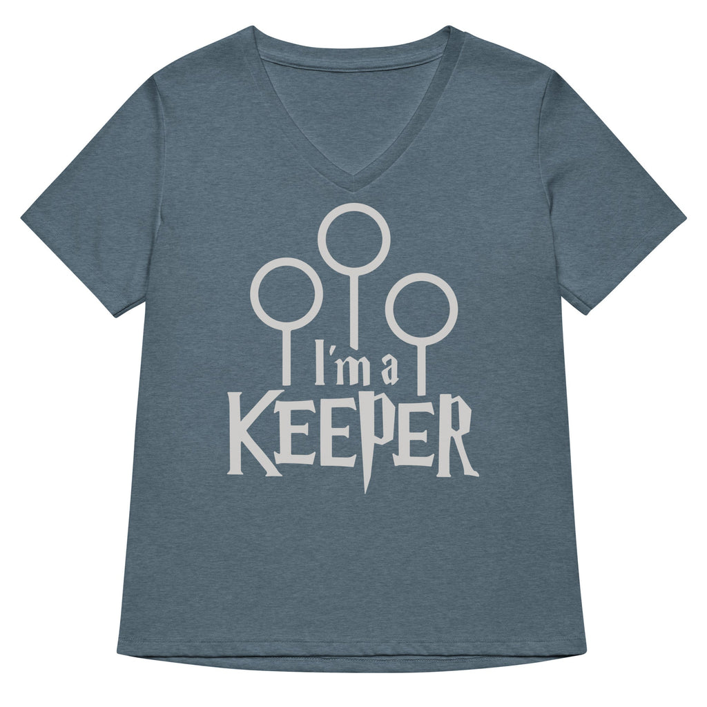 I'm A Keeper Women's V-Neck Tee Hoodie, Sweatshirt | CoreVibeTees.com (Image 4)