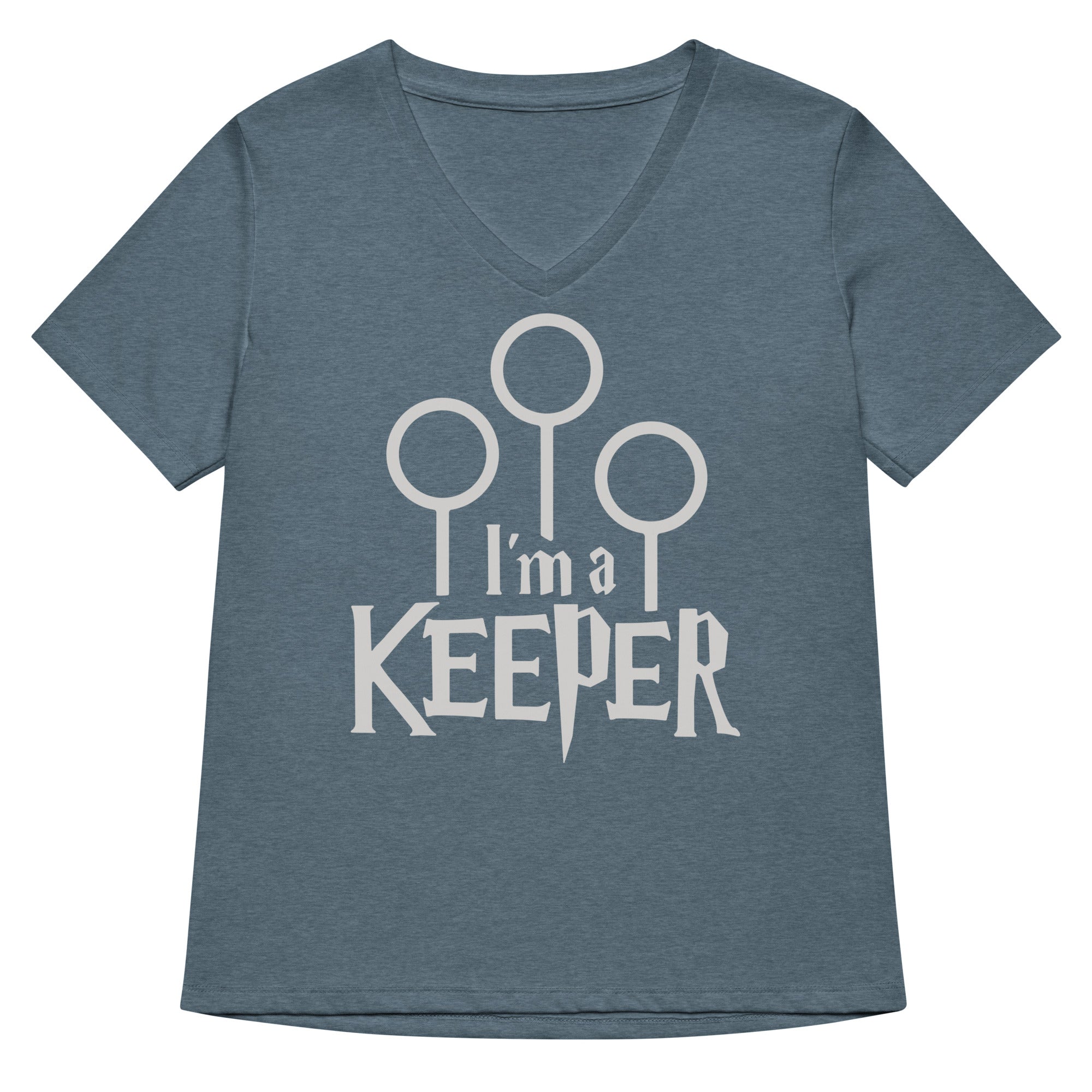 I'm A Keeper Women's V-Neck Tee Hoodie, Sweatshirt | CoreVibeTees.com (Image 4)