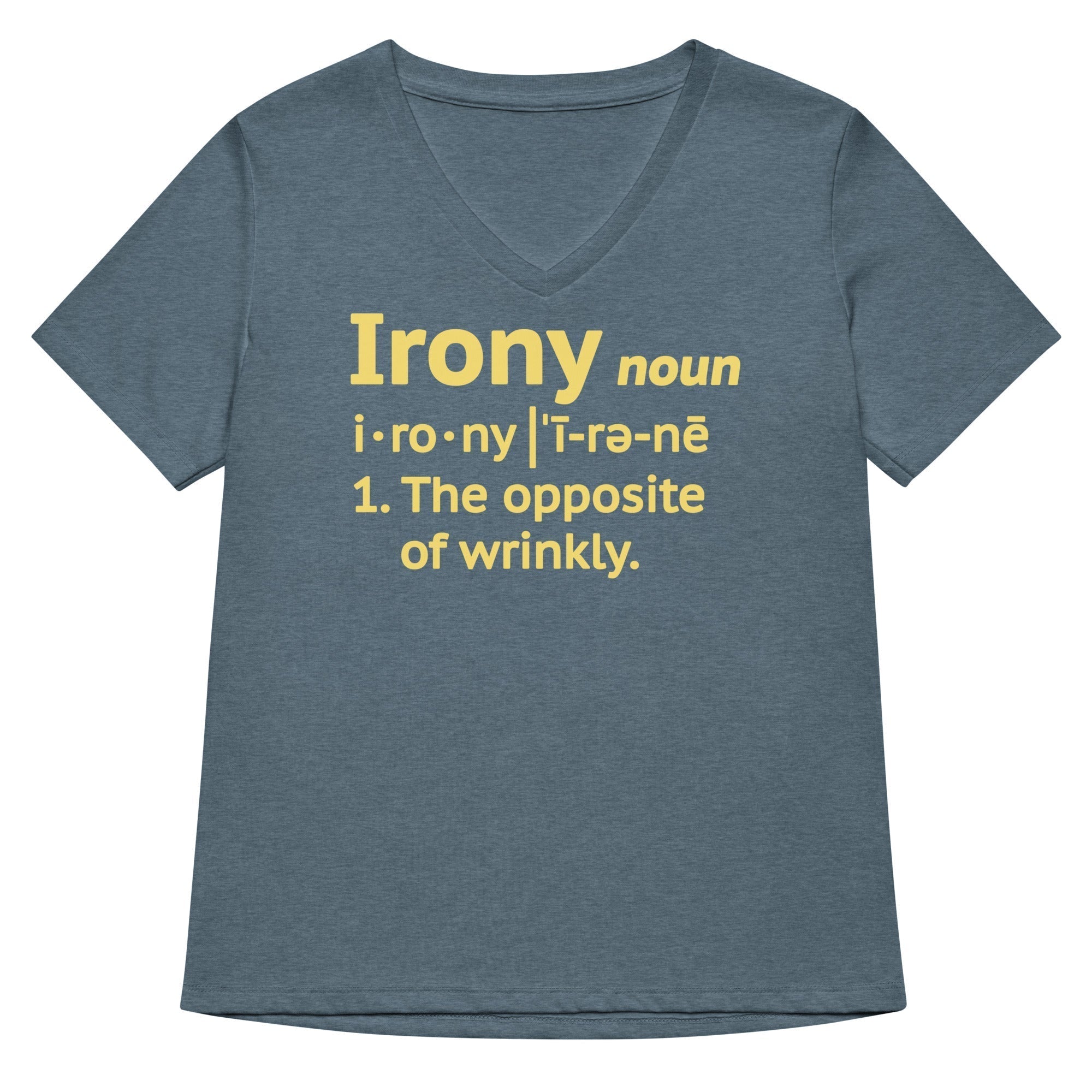 Irony Definition Women's V-Neck Tee Hoodie, Sweatshirt | CoreVibeTees.com (Image 4)