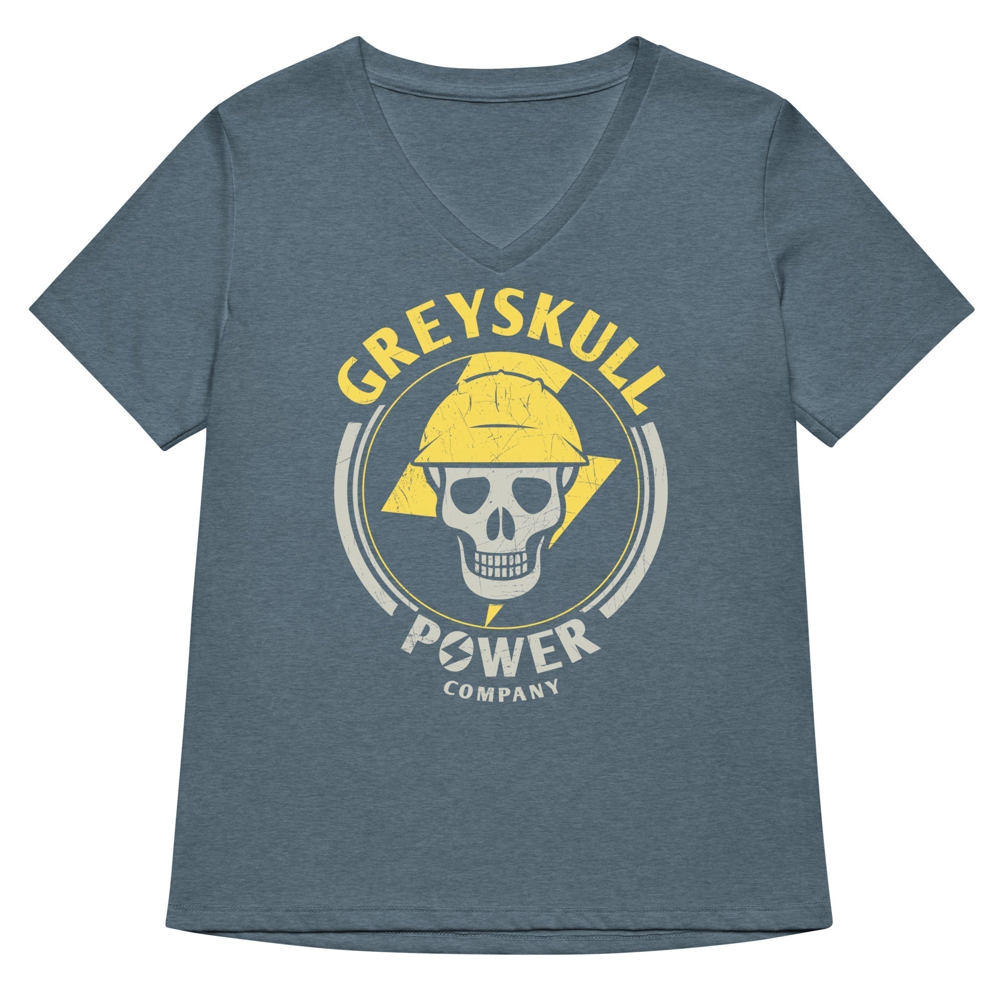 Greyskull Power Company Women's V-Neck Tee Hoodie, Sweatshirt | CoreVibeTees.com (Image 4)
