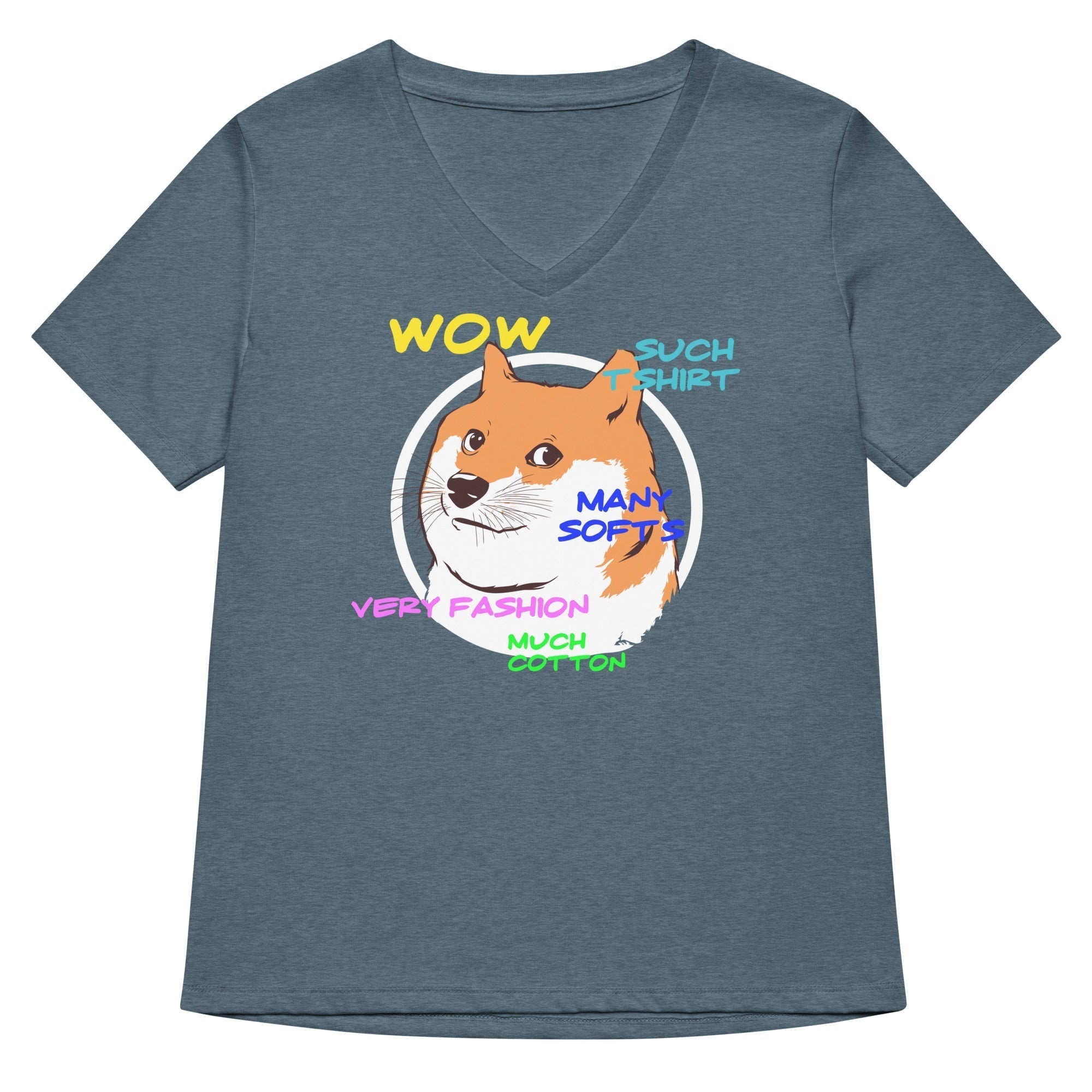Doge Shirt Women's V-Neck Tee Hoodie, Sweatshirt | CoreVibeTees.com (Image 4)
