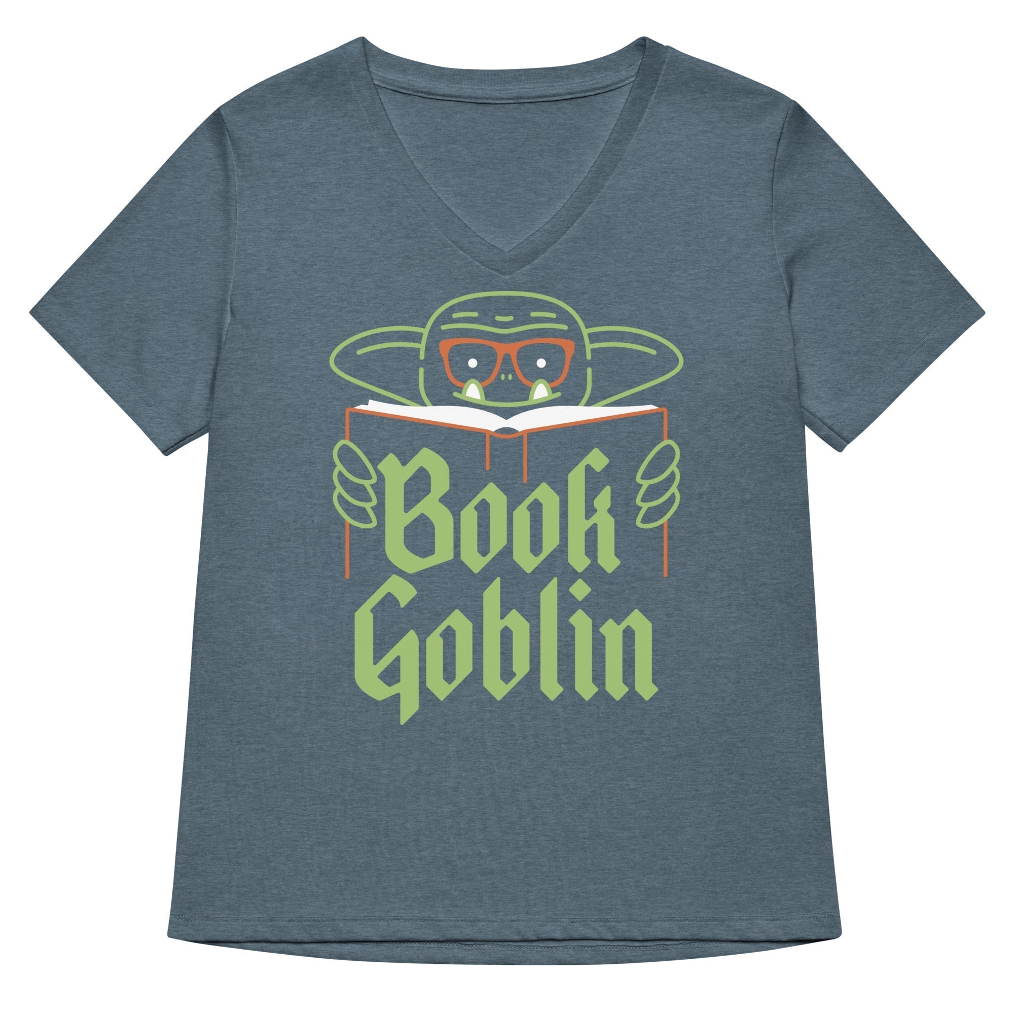 Book Goblin Women's V-Neck Tee Hoodie, Sweatshirt | CoreVibeTees.com (Image 4)