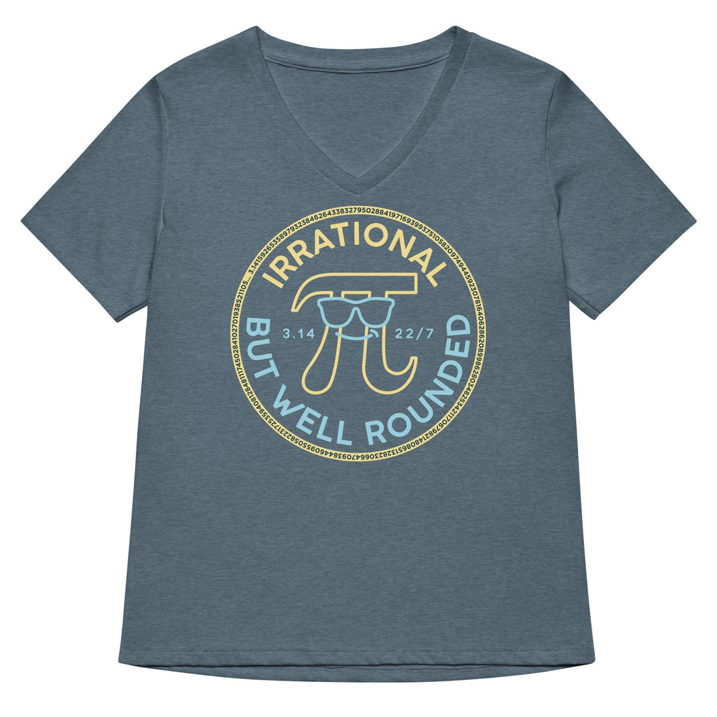 Irrational But Well Rounded Women's V-Neck Tee Hoodie, Sweatshirt | CoreVibeTees.com (Image 4)