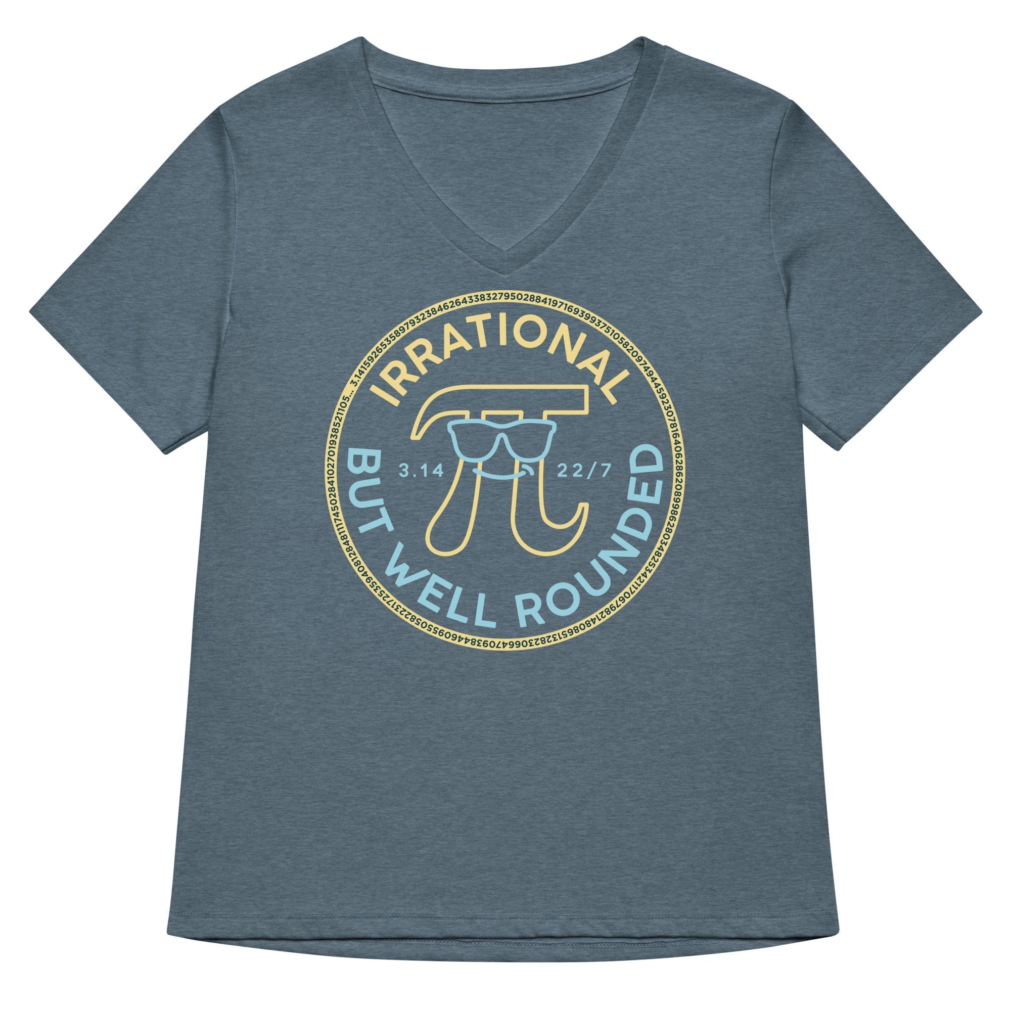 Irrational But Well Rounded Women's V-Neck Tee Hoodie, Sweatshirt | CoreVibeTees.com (Image 4)
