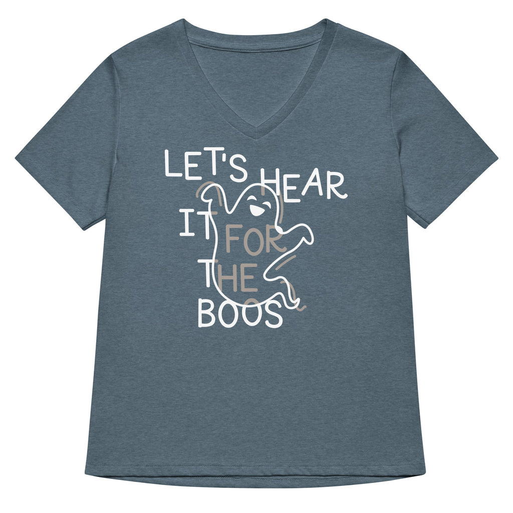 Let's Hear It For The Boos Women's V-Neck Tee Hoodie, Sweatshirt | CoreVibeTees.com (Image 4)