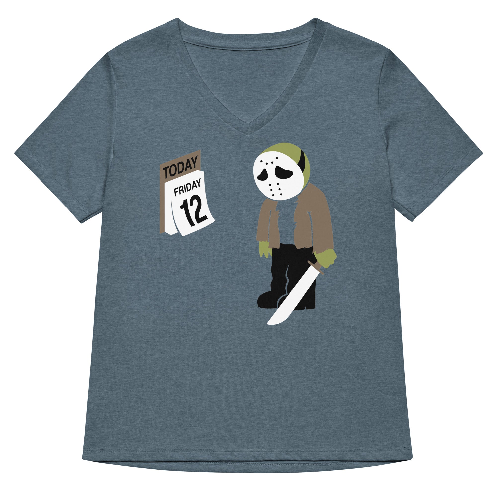 Friday the 12th Women's V-Neck Tee Hoodie, Sweatshirt | CoreVibeTees.com