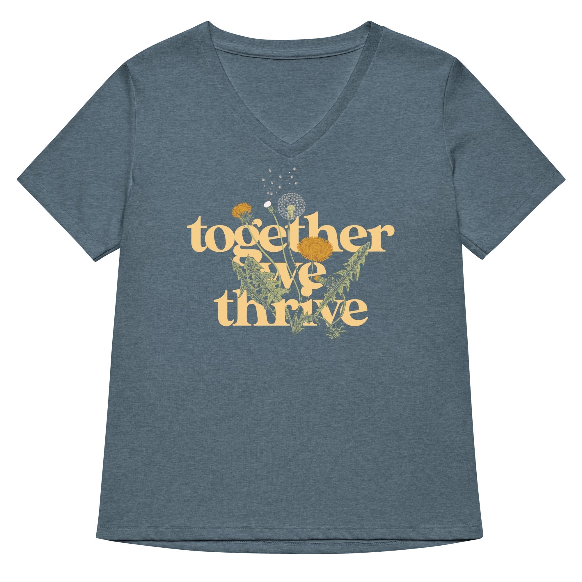 Together We Thrive Women's V-Neck Tee Hoodie, Sweatshirt | CoreVibeTees.com (Image 4)