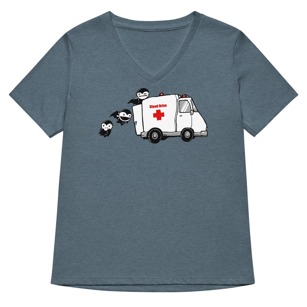 Blood Drive Vampires Women's V-Neck Tee Hoodie, Sweatshirt | CoreVibeTees.com (Image 1)