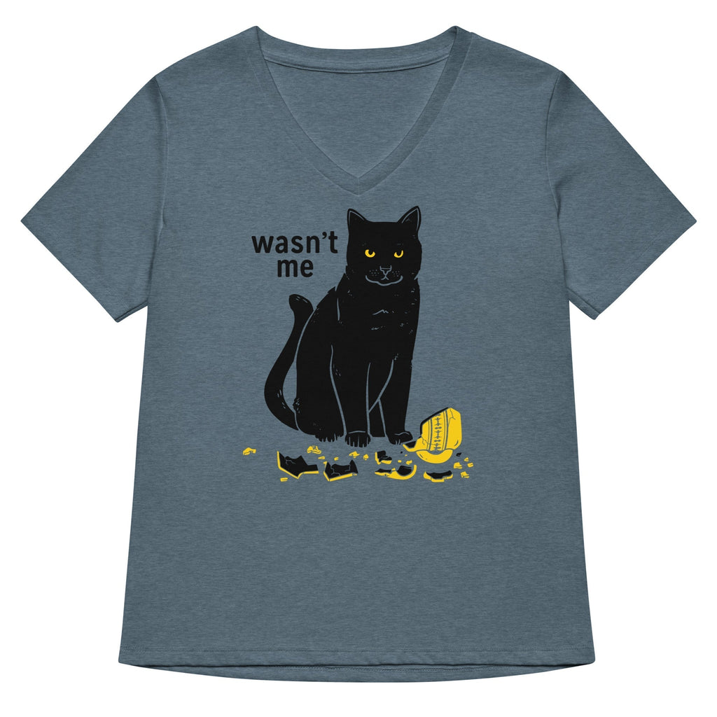 Wasn't Me Women's V-Neck Tee Hoodie, Sweatshirt | CoreVibeTees.com (Image 1)