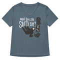 What Does The Sloth Say? Women's V-Neck Tee Hoodie, Sweatshirt | CoreVibeTees.com (Image 1)