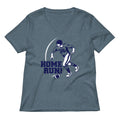 Home Run! Women's V-Neck Tee Hoodie, Sweatshirt | CoreVibeTees.com (Image 1)