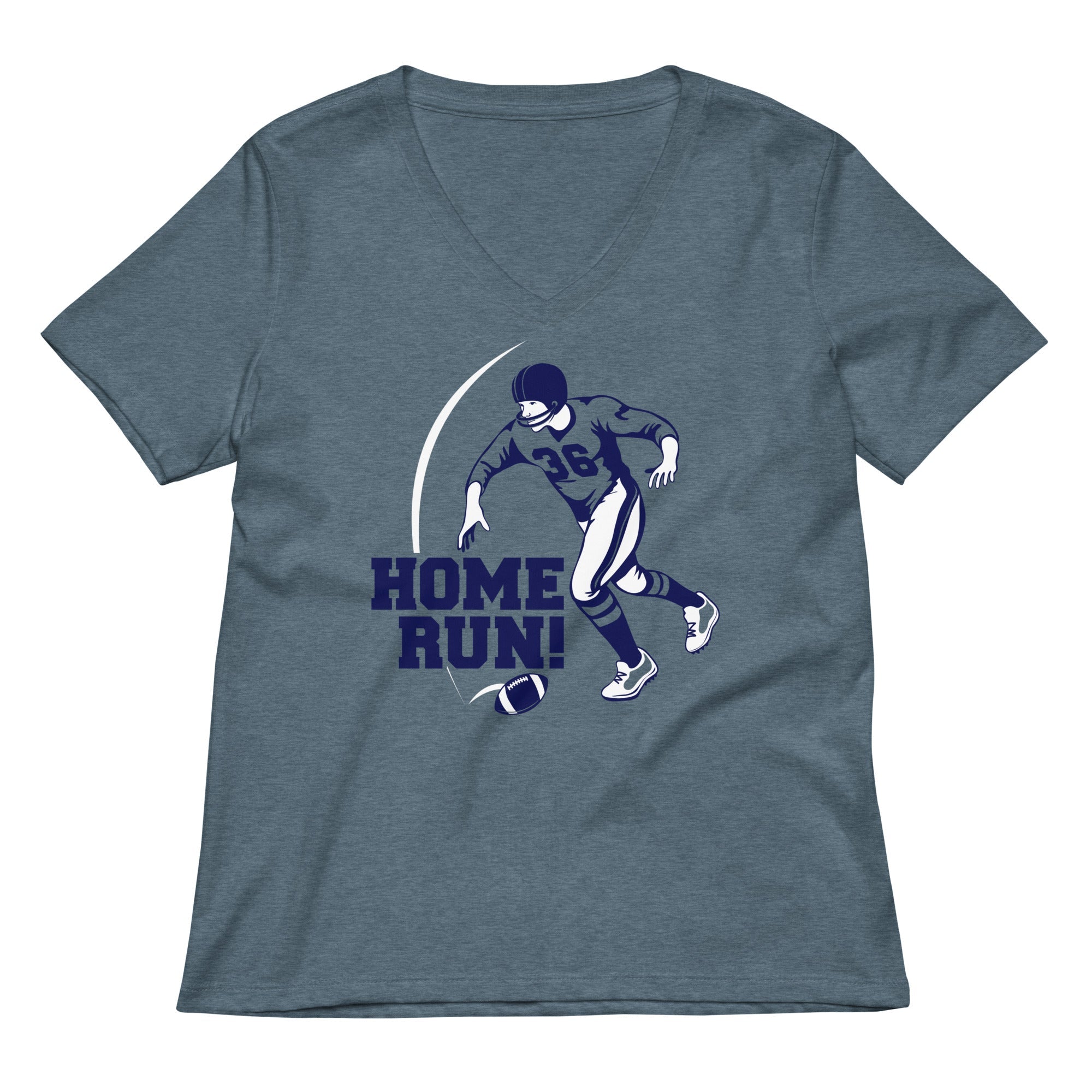 Home Run! Women's V-Neck Tee Hoodie, Sweatshirt | CoreVibeTees.com (Image 1)