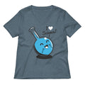 I Heart Science Women's V-Neck Tee Hoodie, Sweatshirt | CoreVibeTees.com (Image 1)