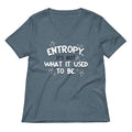 Entropy, It's Not What It Used To Be Women's V-Neck Tee Hoodie, Sweatshirt | CoreVibeTees.com (Image 1)