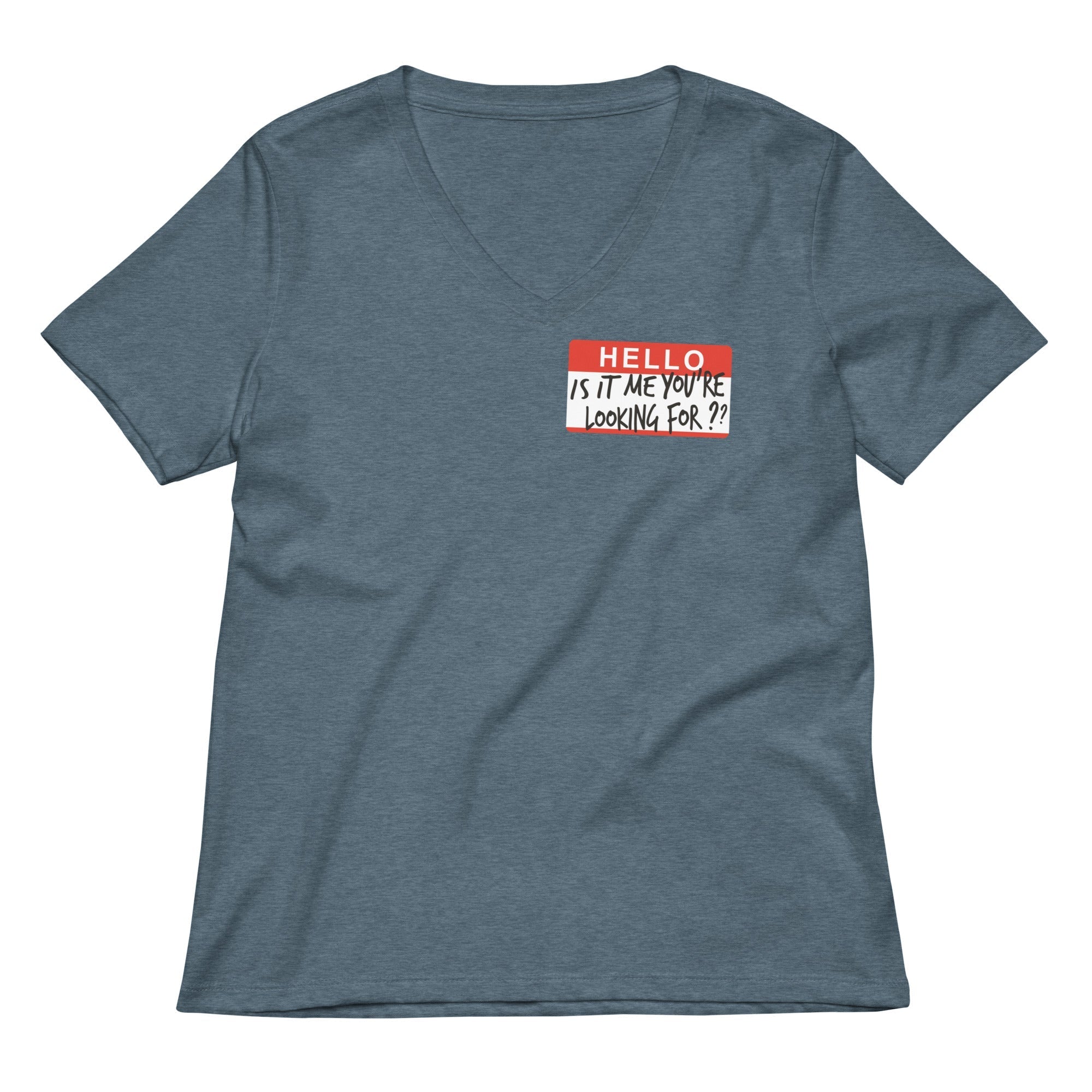 Hello, Is It Me You're Looking For? Women's V-Neck Tee Hoodie, Sweatshirt | CoreVibeTees.com (Image 4)