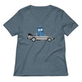 Time Machine x Two Women's V-Neck Tee Hoodie, Sweatshirt | CoreVibeTees.com (Image 1)