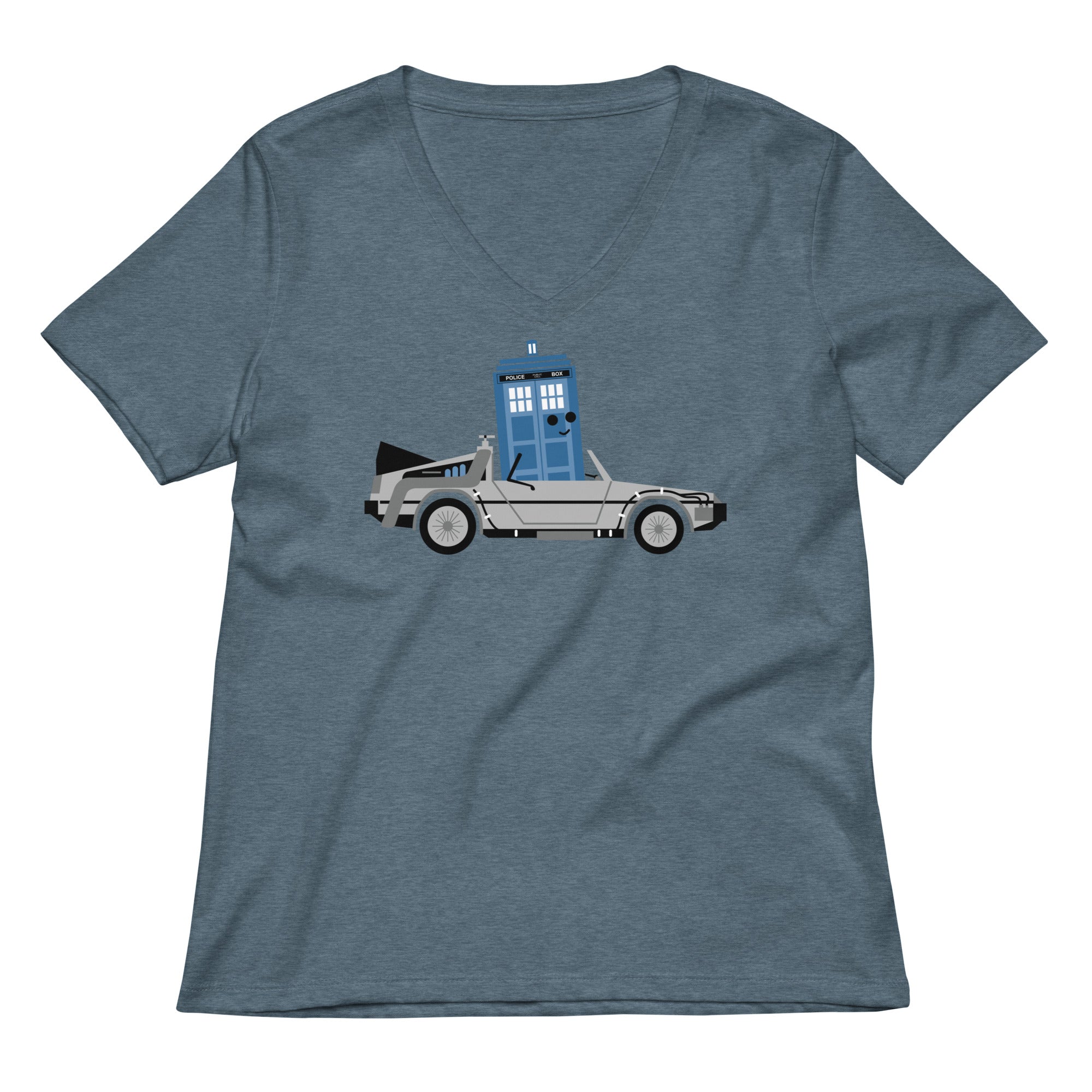 Time Machine x Two Women's V-Neck Tee Hoodie, Sweatshirt | CoreVibeTees.com (Image 1)