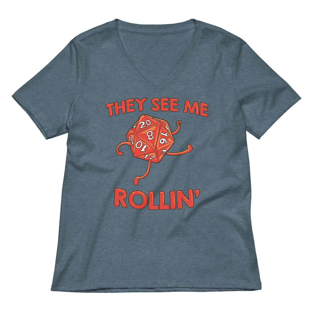 They See Me Rollin' Women's V-Neck Tee Hoodie, Sweatshirt | CoreVibeTees.com (Image 3)