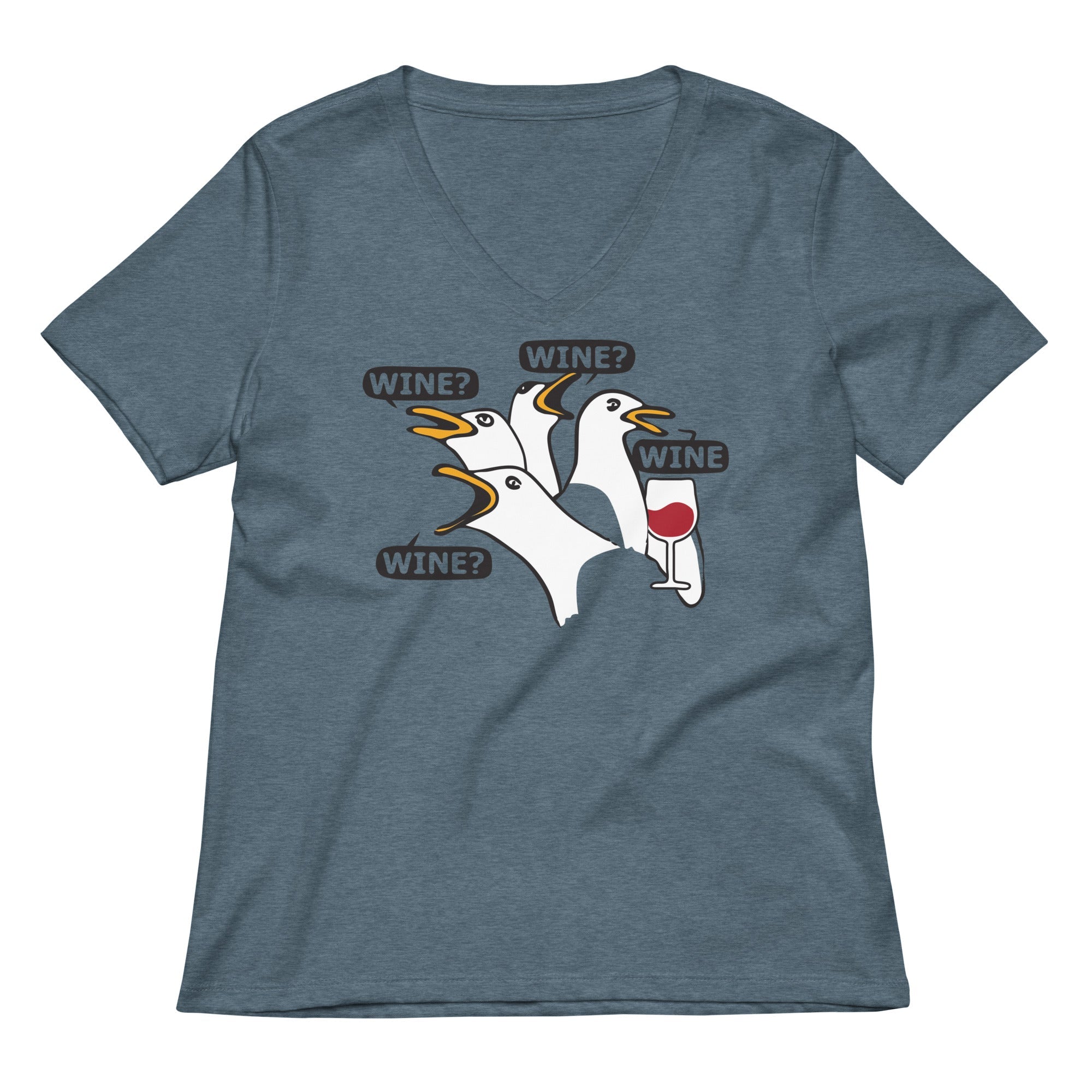 Wine Wine Wine Wine Women's V-Neck Tee Hoodie, Sweatshirt | CoreVibeTees.com (Image 3)