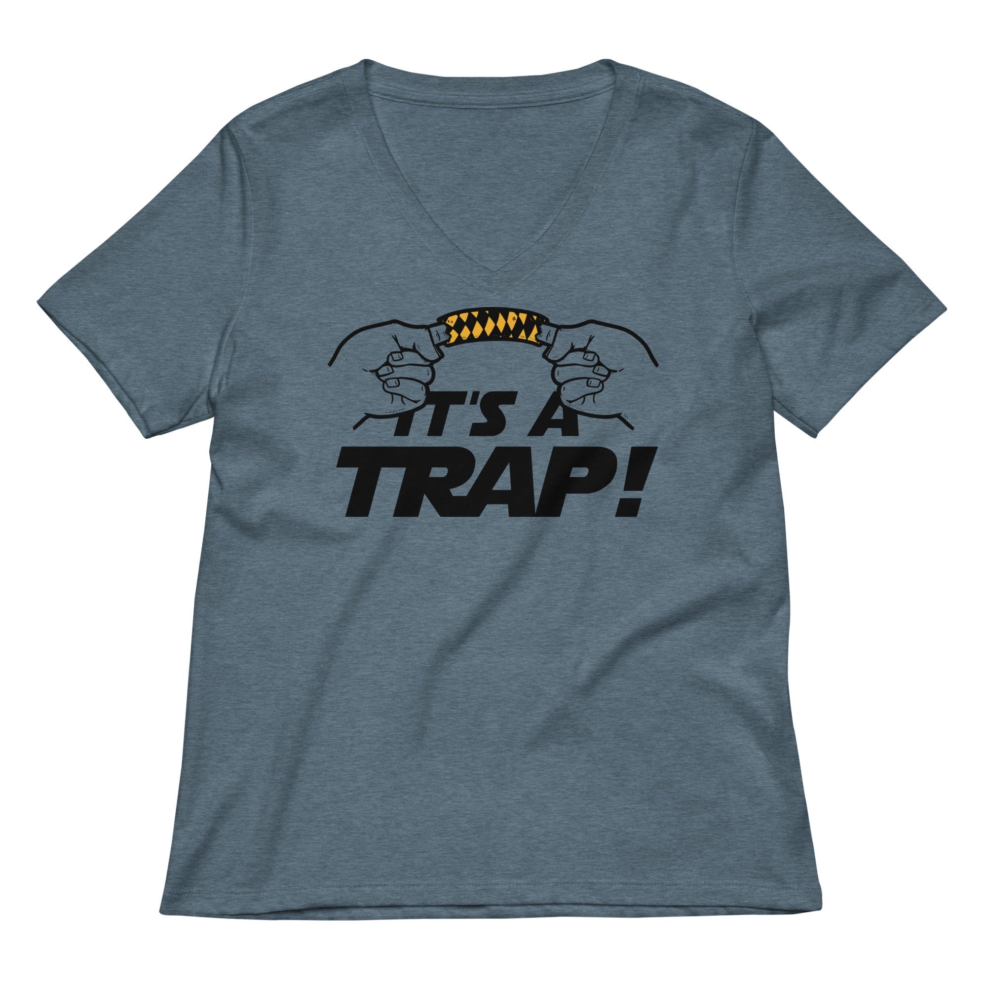 It's A Trap! Women's V-Neck Tee Hoodie, Sweatshirt | CoreVibeTees.com (Image 2)