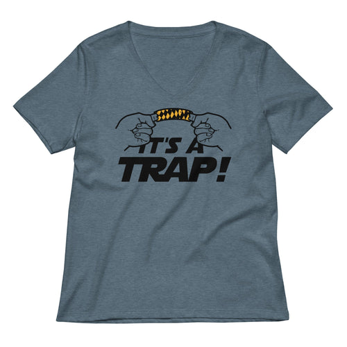 It's A Trap! Women's V-Neck Tee Hoodie, Sweatshirt | CoreVibeTees.com (Image 2)