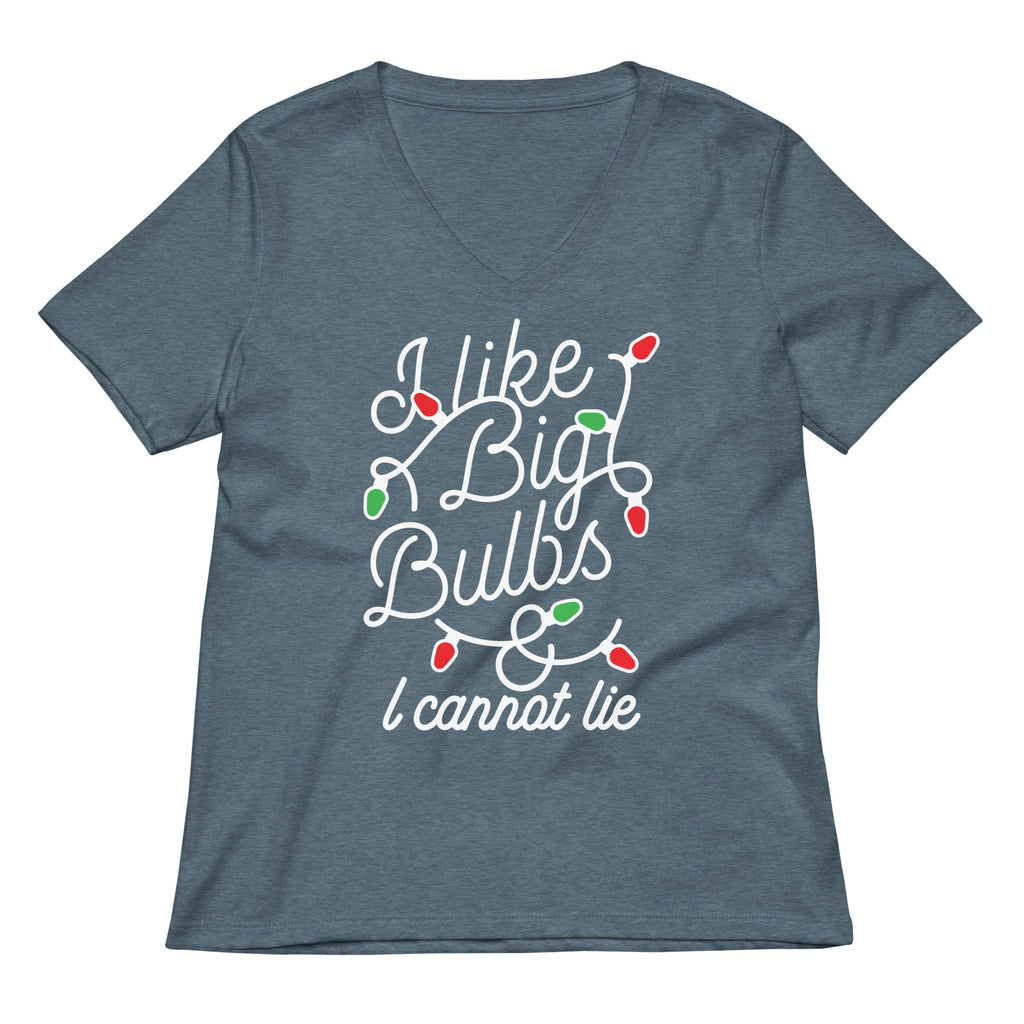 I Like Big Bulbs & I Cannot Lie Women's V-Neck Tee Hoodie, Sweatshirt | CoreVibeTees.com (Image 4)