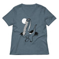 Bookosaurus Women's V-Neck Tee Hoodie, Sweatshirt | CoreVibeTees.com (Image 1)