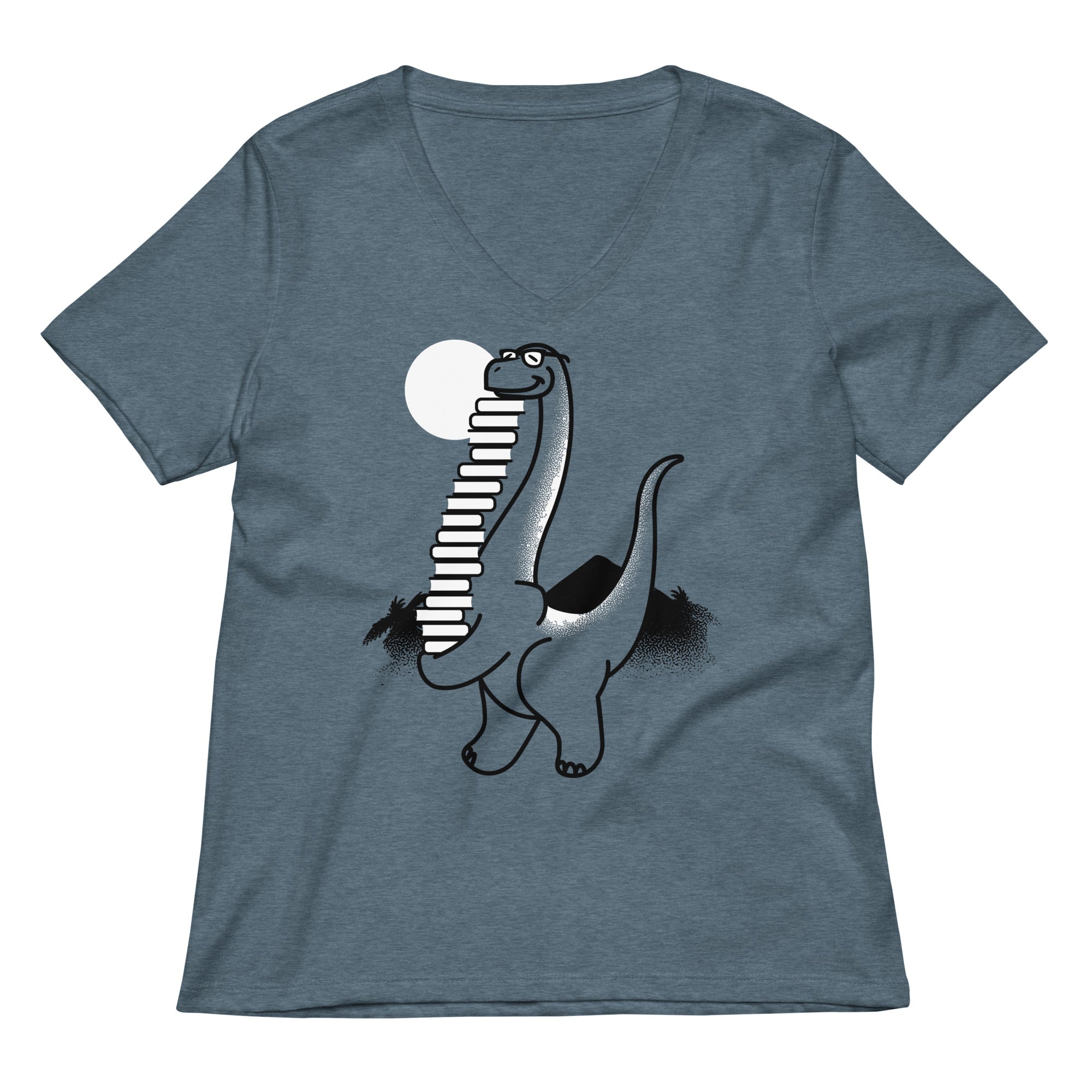 Bookosaurus Women's V-Neck Tee Hoodie, Sweatshirt | CoreVibeTees.com (Image 1)