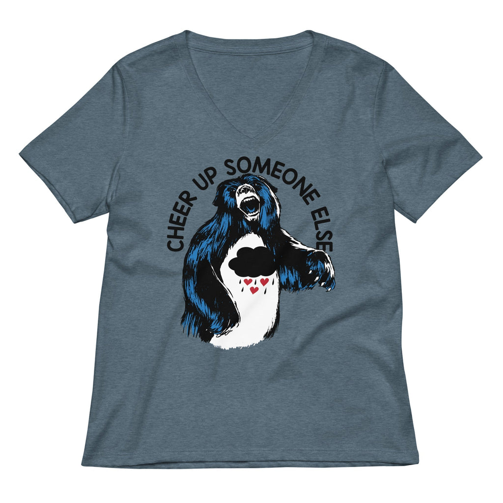 Cheer Up Someone Else Women's V-Neck Tee Hoodie, Sweatshirt | CoreVibeTees.com (Image 1)