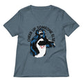 Cheer Up Someone Else Women's V-Neck Tee Hoodie, Sweatshirt | CoreVibeTees.com (Image 1)
