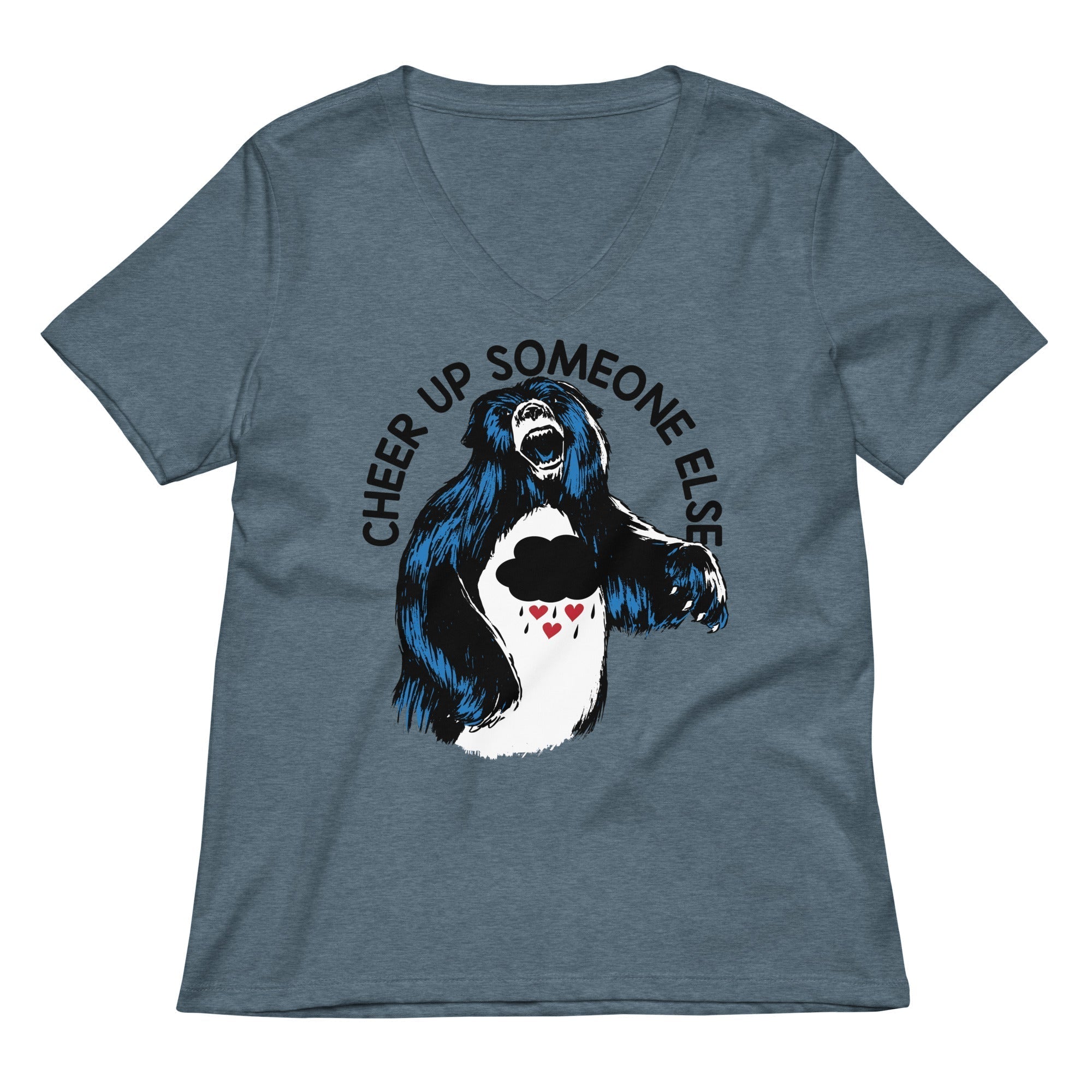 Cheer Up Someone Else Women's V-Neck Tee Hoodie, Sweatshirt | CoreVibeTees.com (Image 1)