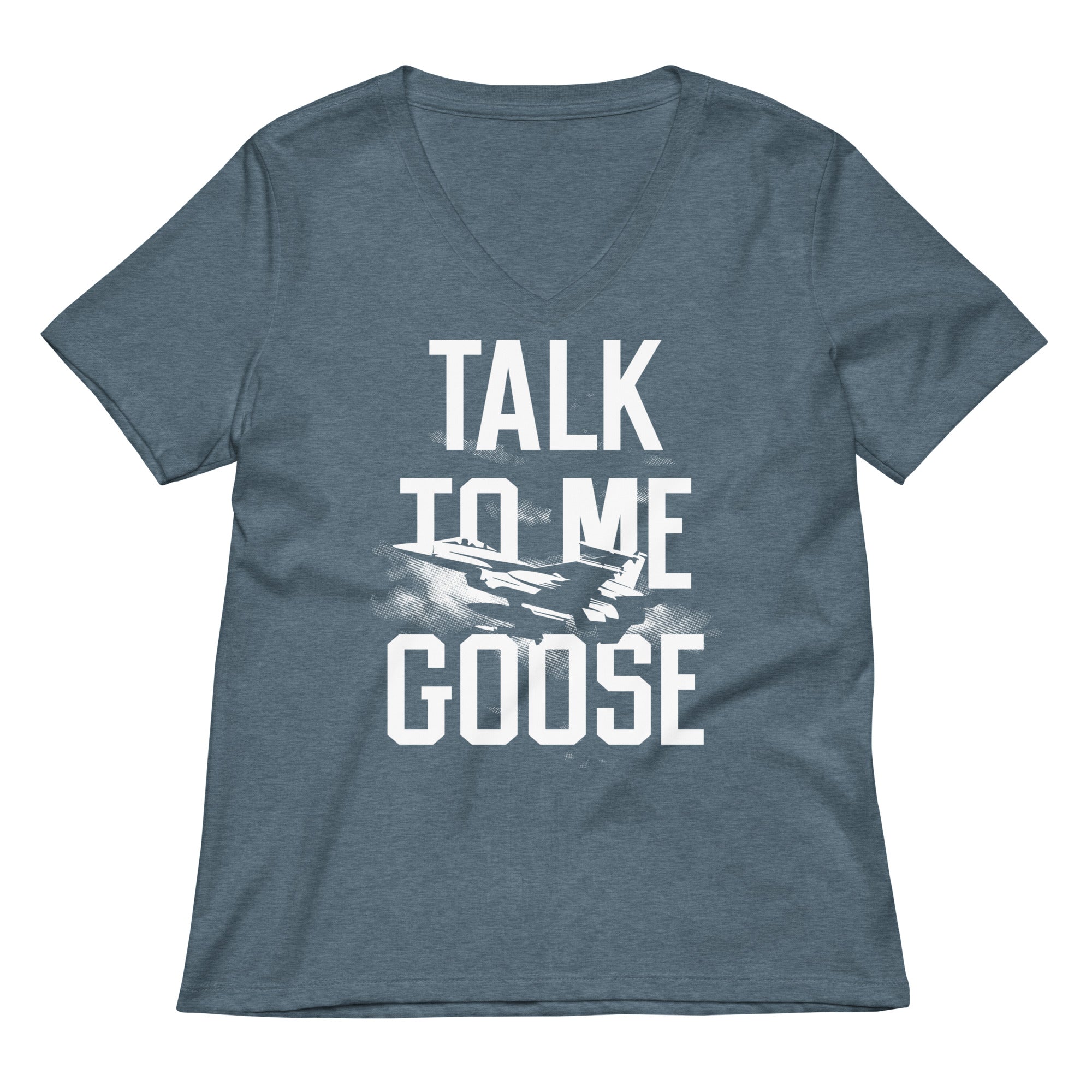 Talk To Me Goose Women's V-Neck Tee Hoodie, Sweatshirt | CoreVibeTees.com (Image 5)