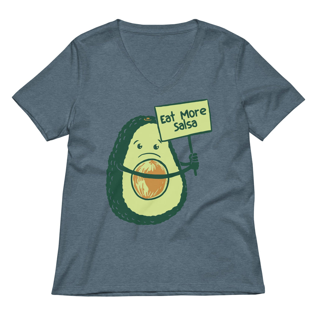 Eat More Salsa Women's V-Neck Tee Hoodie, Sweatshirt | CoreVibeTees.com (Image 3)