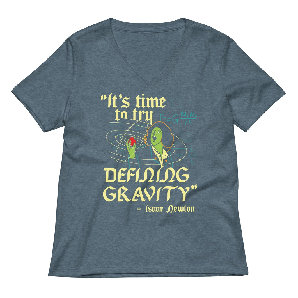 It's Time To Try Defining Gravity Women's V-Neck Tee Hoodie, Sweatshirt | CoreVibeTees.com (Image 4)