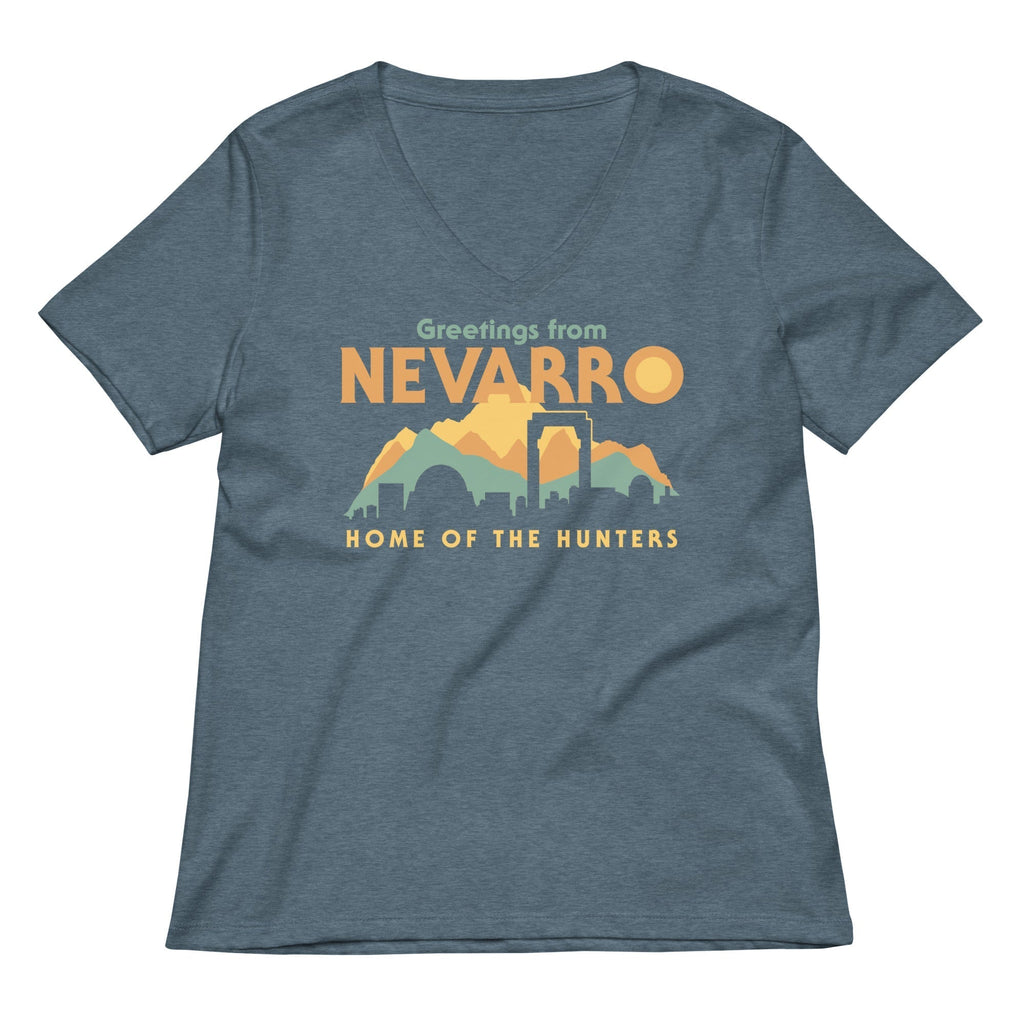 Greetings From Nevarro Women's V-Neck Tee Hoodie, Sweatshirt | CoreVibeTees.com (Image 4)
