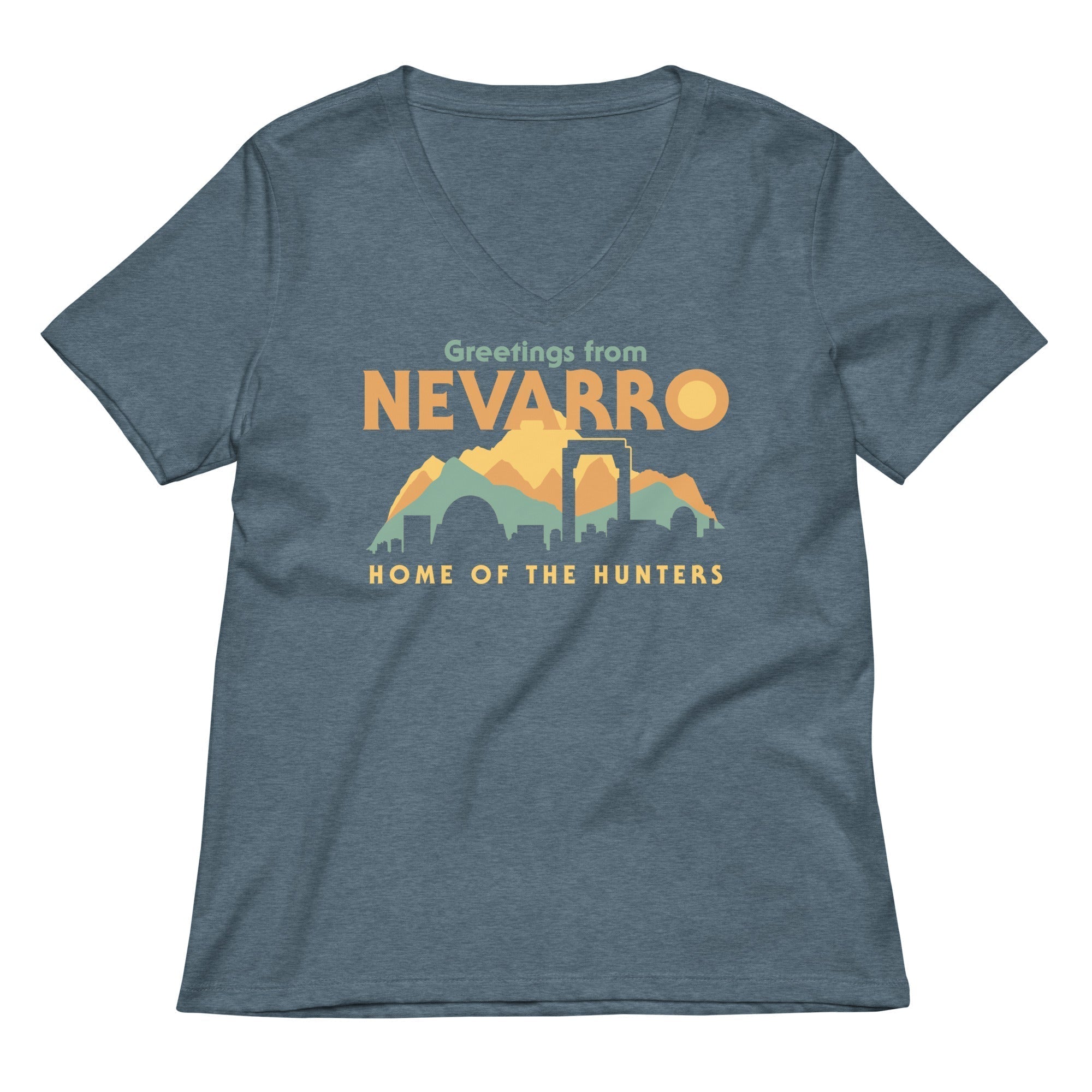 Greetings From Nevarro Women's V-Neck Tee Hoodie, Sweatshirt | CoreVibeTees.com (Image 4)