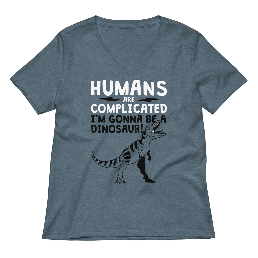 Humans Are Complicated Women's V-Neck Tee Hoodie, Sweatshirt | CoreVibeTees.com (Image 1)