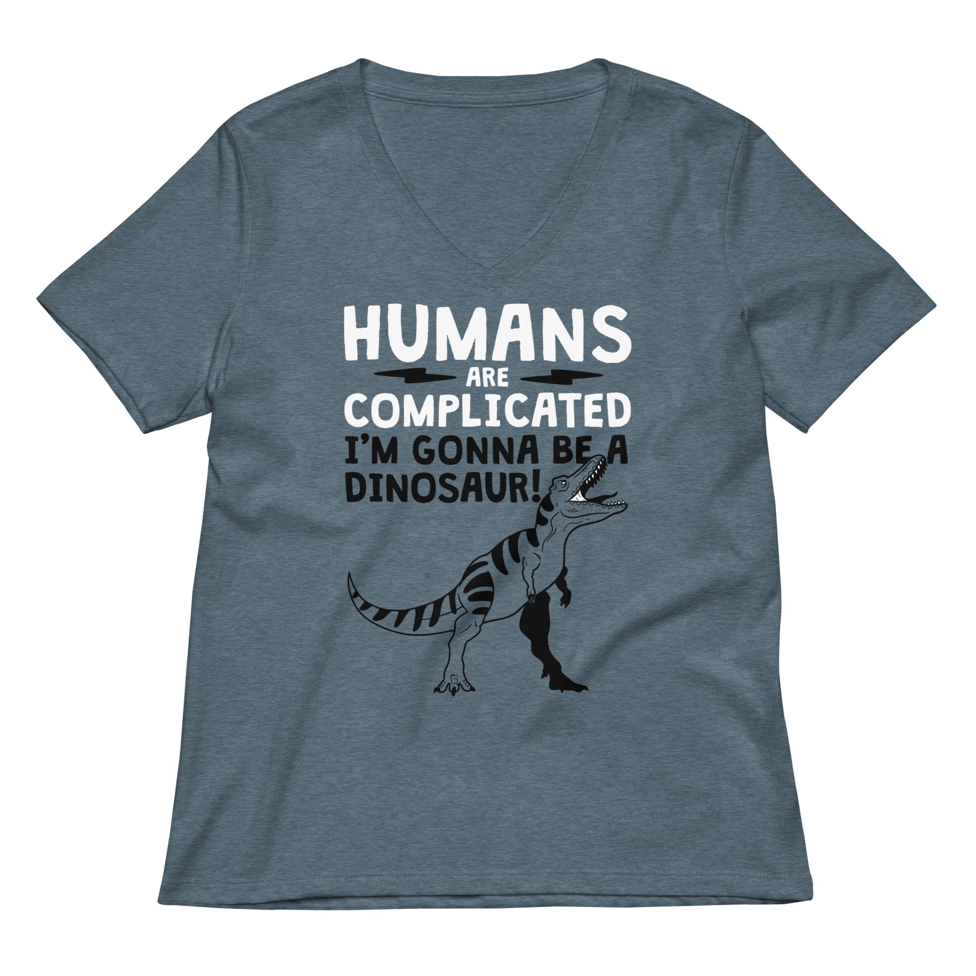 Humans Are Complicated Women's V-Neck Tee Hoodie, Sweatshirt | CoreVibeTees.com (Image 1)
