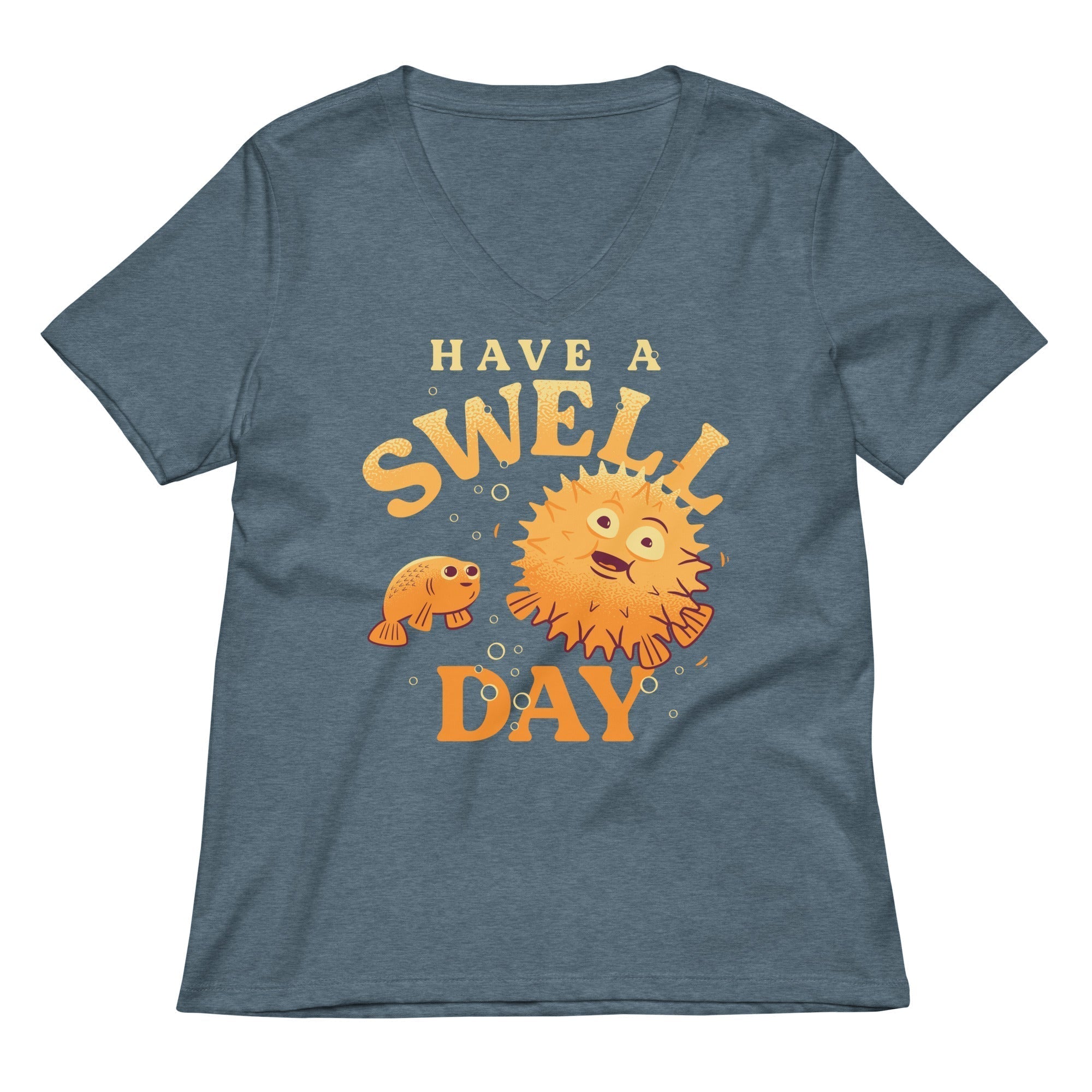 Have A Swell Day Women's V-Neck Tee Hoodie, Sweatshirt | CoreVibeTees.com (Image 4)