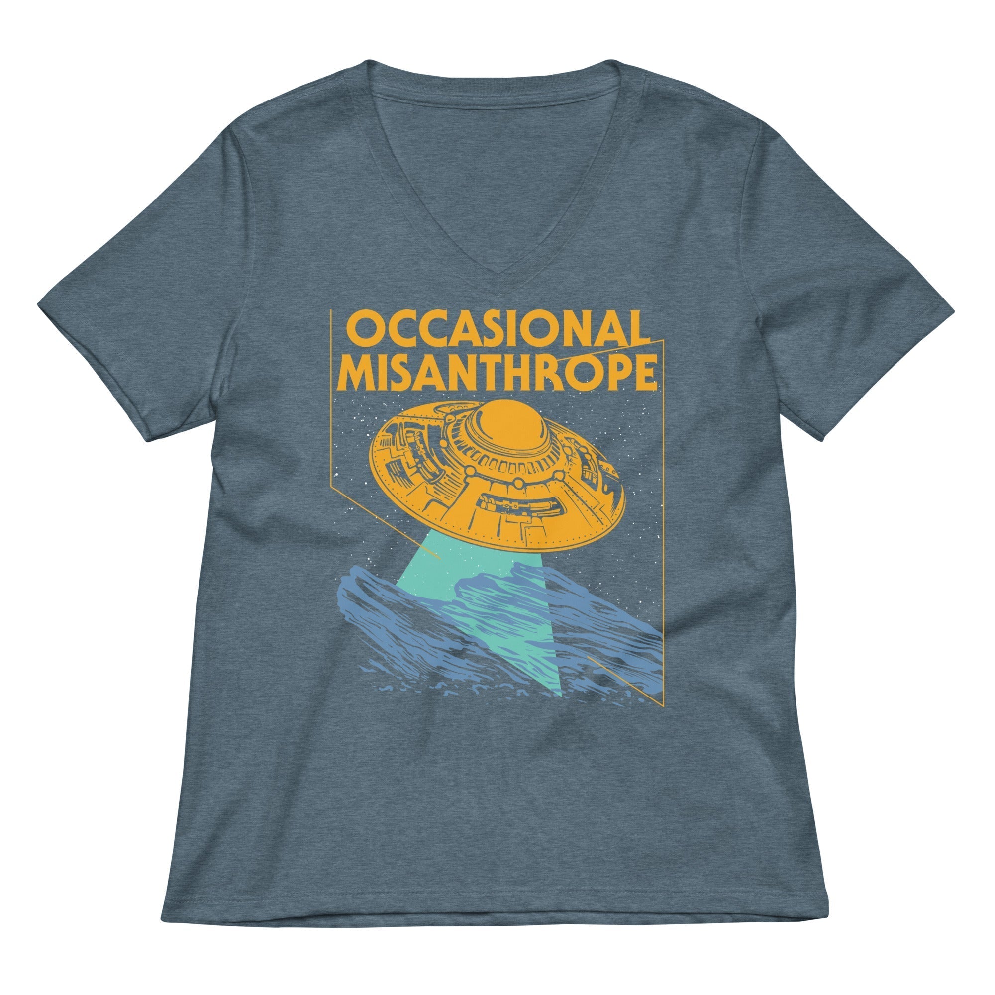 Occasional Misanthrope Women's V-Neck Tee Hoodie, Sweatshirt | CoreVibeTees.com (Image 4)