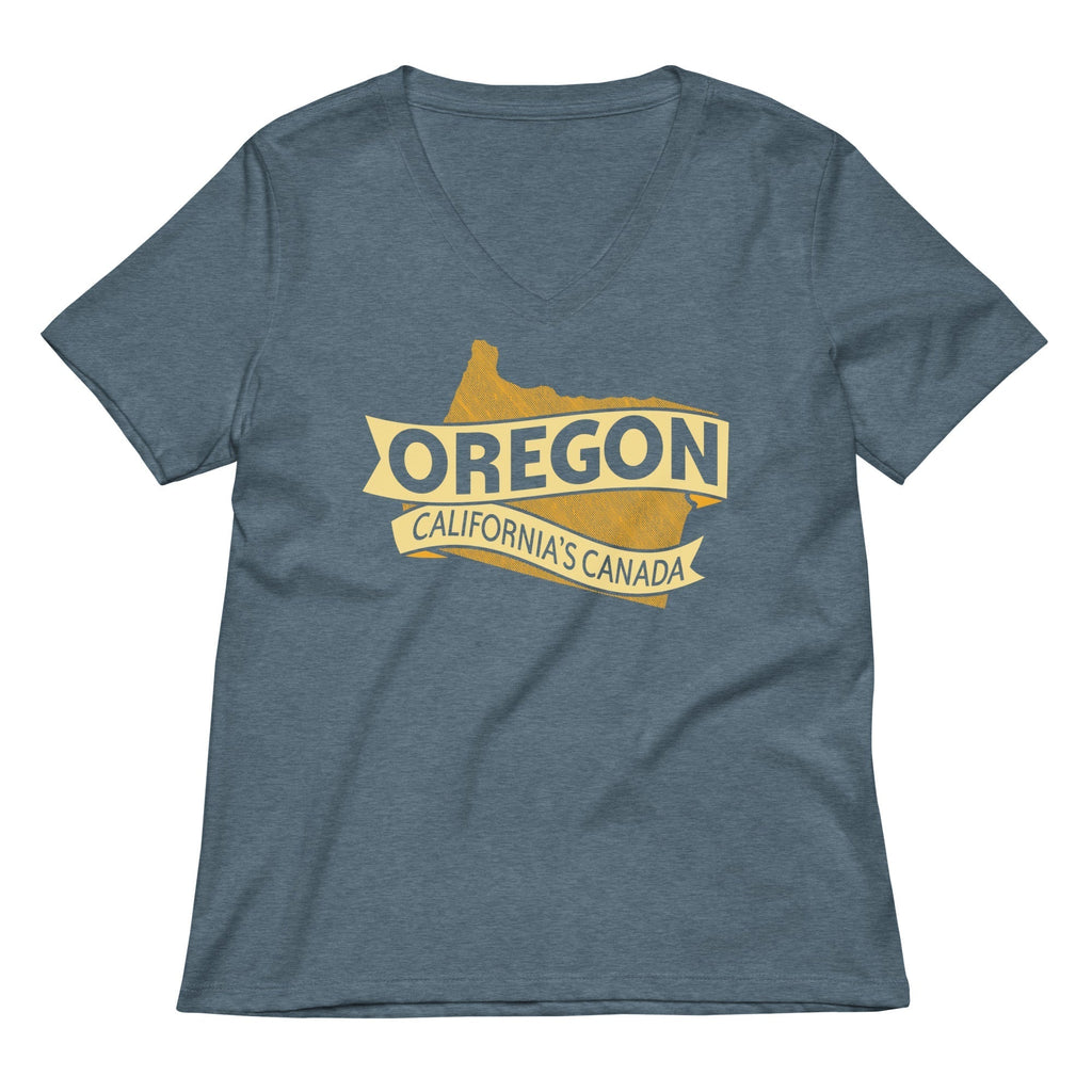 Oregon California's Canada Women's V-Neck Tee Hoodie, Sweatshirt | CoreVibeTees.com (Image 4)