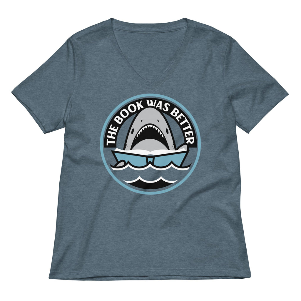 The Book Was Better Women's V-Neck Tee Hoodie, Sweatshirt | CoreVibeTees.com (Image 1)
