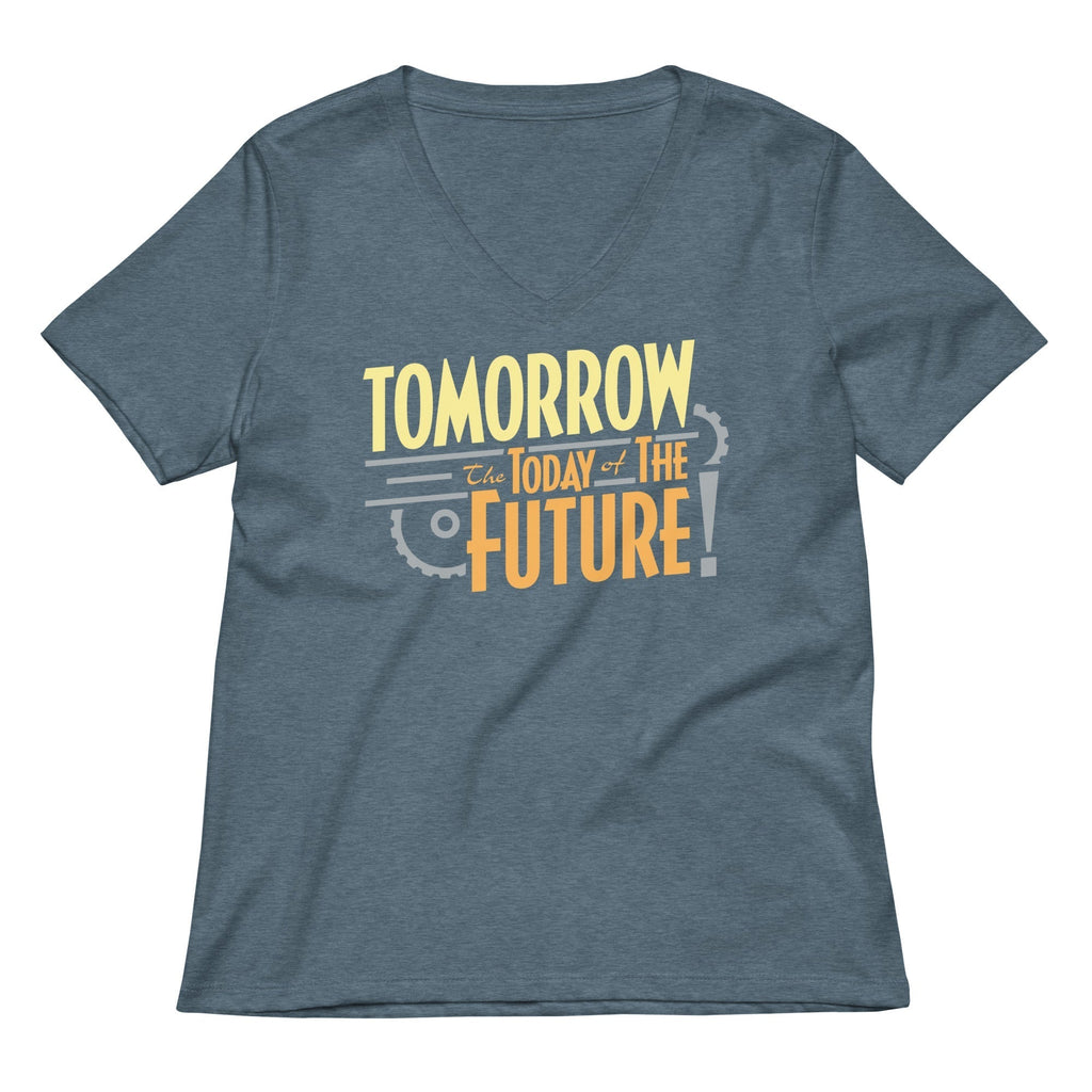 Tomorrow, The Today Of The Future Women's V-Neck Tee Hoodie, Sweatshirt | CoreVibeTees.com (Image 4)