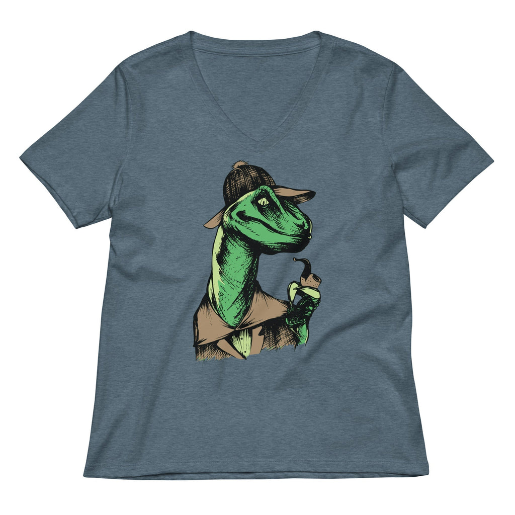 Velociholmes Women's V-Neck Tee Hoodie, Sweatshirt | CoreVibeTees.com (Image 1)